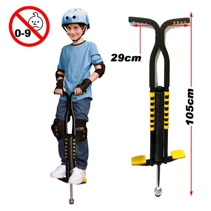 Yellow Double Pogo Stick Healthy Fun Exercise Double Stick For Kids Or Junior