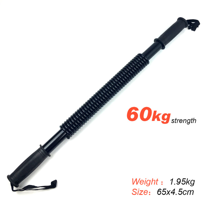 60Kg Power Twister Flexible Stretch Spring Bendy Bar Arm Gym