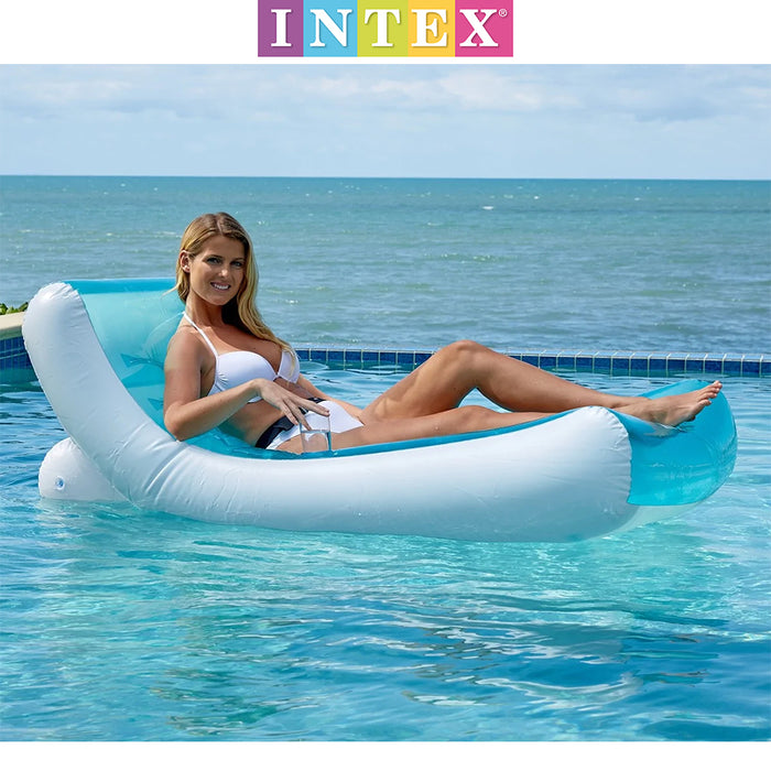 Intex Inflatable Rockin Lounge Swimming Pool Floating Raft Chair