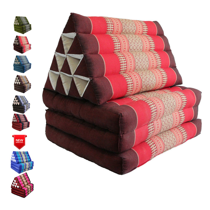 Large Thai Triangle Pillow 3 Fold Outdoor Mattress Cushion Day Bed 3Folds