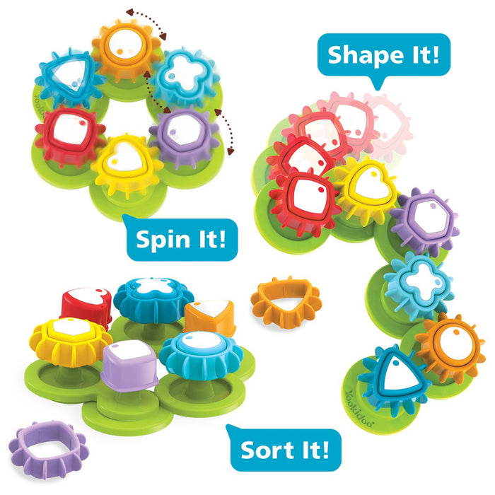 Yookidoo Shape Spin Gear Sorter Developmental Activity Toy Kids Toddlers Sortering Game