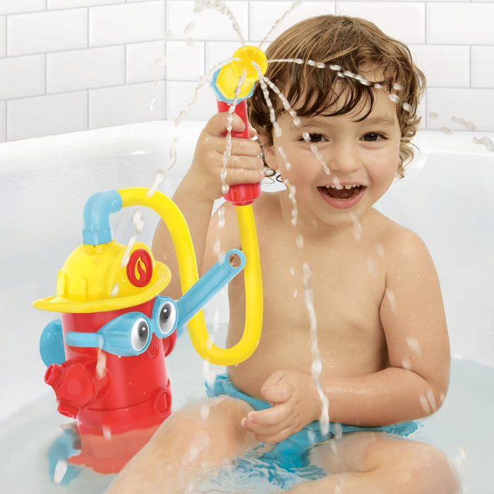 Ready Freddy Spray 'N' Sprinkle Spray Fire Hydrant With 4 Fireman Play Accessories Baby Bath Toy