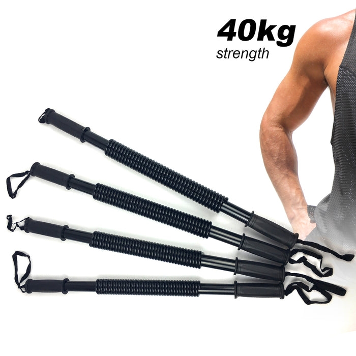 30/40/50/60Kg Flexible Stretch Spring Bendy Bar Power Twister Arm Gym