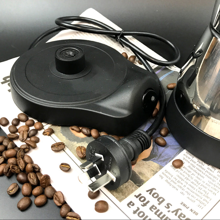 Electric Moka Coffee Maker Espresso Machine Italian Classic 6 Cups Auto Power