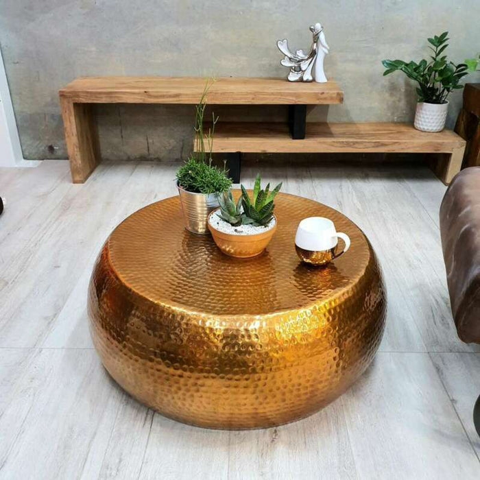 [Mango Trees] “Akora” Hand Crafted Metal Coffee Table 75cm