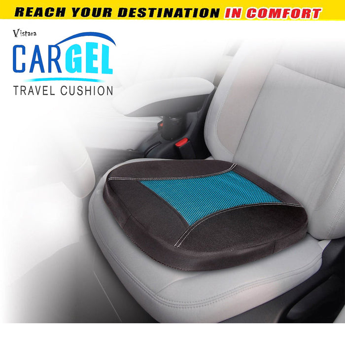 Car Cooling Gel Travel Cushion  With Non-Slip Breathable Mesh Washable Cover