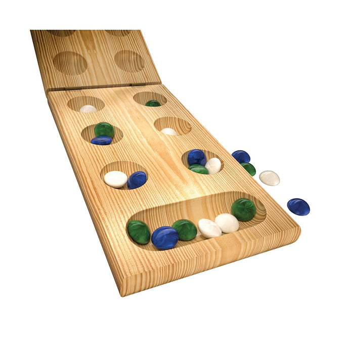 Cardinal Classic Solid Wood Folding Mancala Board Game For Kids/Children Fun