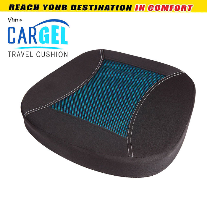 Car Cooling Gel Travel Cushion  With Non-Slip Breathable Mesh Washable Cover