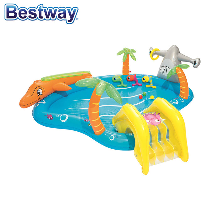 BESTWAY Inflatable Kids Fantastic Sea Life Play Pool Splash Pools Play Center