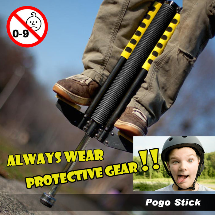 Yellow Double Pogo Stick Healthy Fun Exercise Double Stick For Kids Or Junior