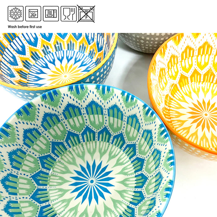 Signature 873ml/29.5oz Diameter 15.6cm 6 pcs set Ceramic stoneware Bowls Set AU