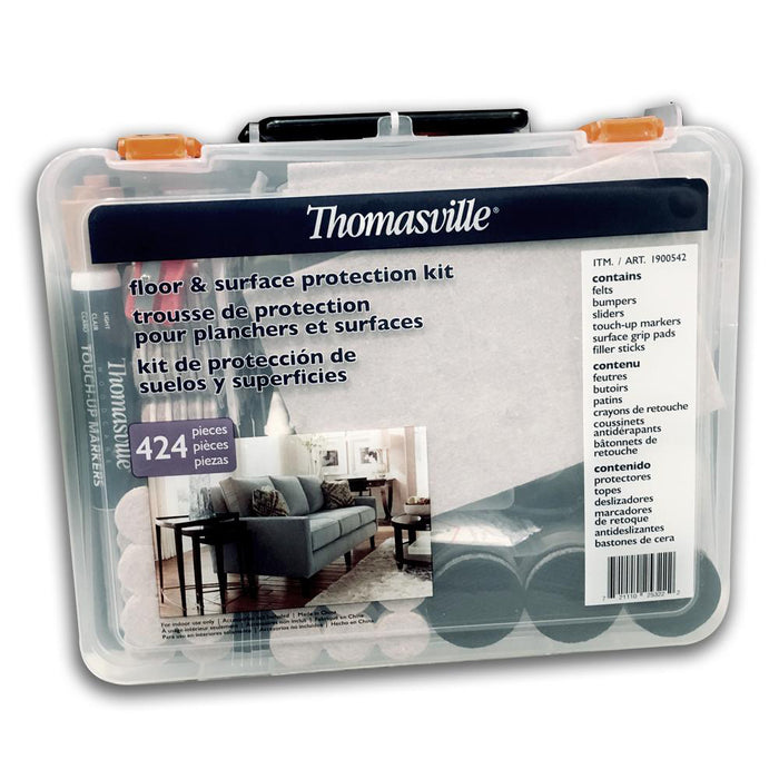 Thomasville Floor Surface Protection Kit 424 Pieces Felts Bumpers Sliders Grips