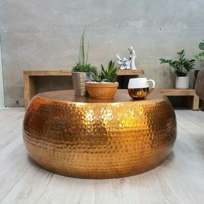 [Mango Trees] “Akora” Hand Crafted Metal Coffee Table 75cm