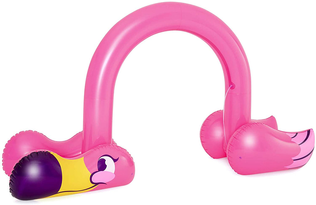 BESTWAY Inflatable Jumbo Pink Flamingo Sprinkler Spray Arch 3.4x1.1x1.9m