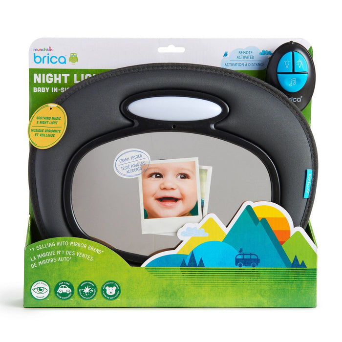 Night Light Baby In-Sight Mirror  Car Mirror Crash Tested and Shatter Resistant