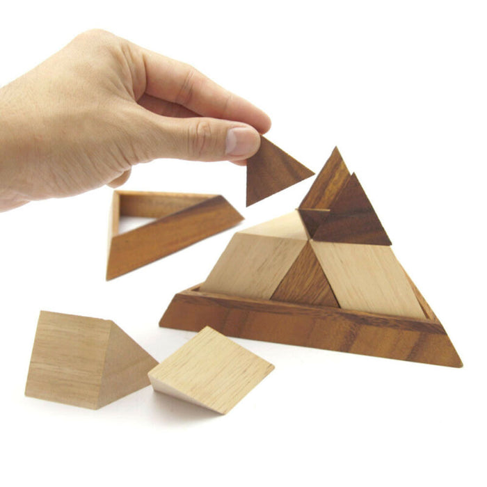 Triangle Pyramid - 3D Classic Wooden Brainteaser Puzzles GP305