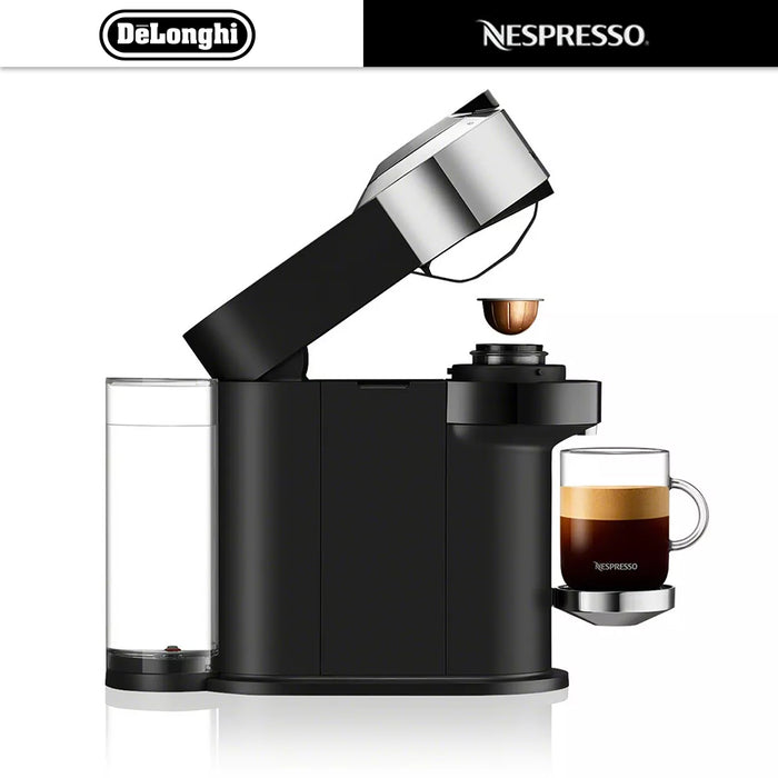 Delonghi Nespresso Vertuo Next Deluxe Coffee Machine With Aeroccino Gold / Silve