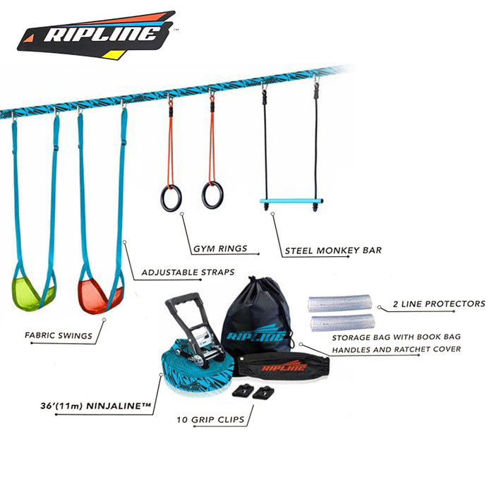 Ripline Swingline Outdoor Ninja Warrior Line Hanging Ninjaline Play Equipment Hanging AU