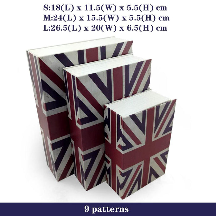 UK Flag Security Money Dictionary Secret box Book Key Locker Lock Safe Cash Hidden