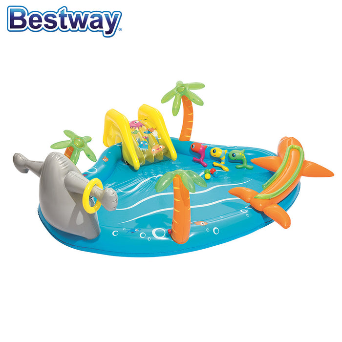 BESTWAY Inflatable Kids Fantastic Sea Life Play Pool Splash Pools Play Center