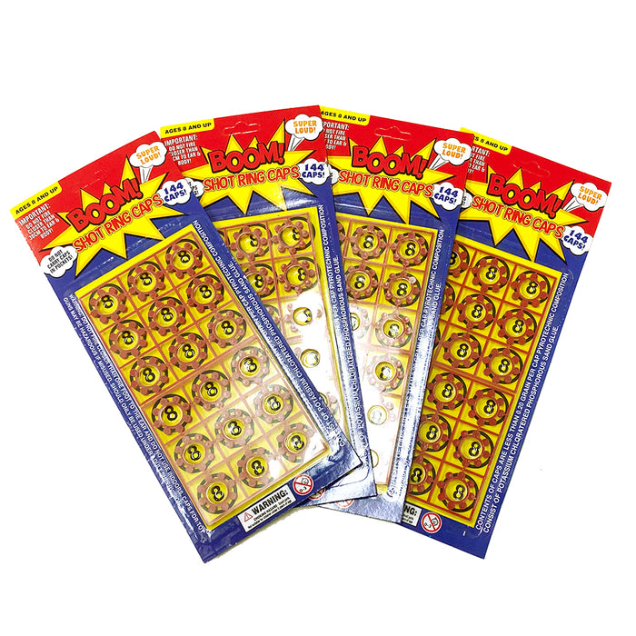 4X 144 total 576 caps Shot Caps Packets For Toy Guns Free Shipping