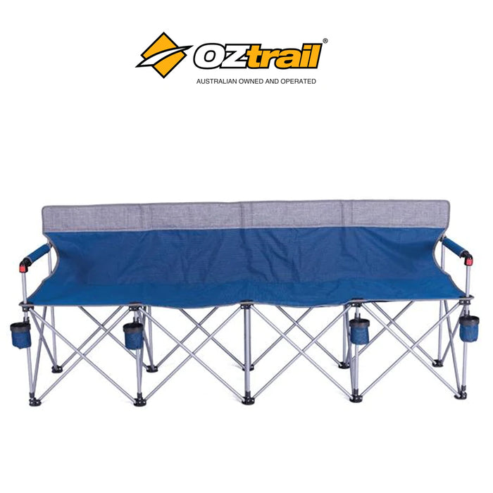 Oztrail Spectator Chair 4 Seats Camping Chair Sports Event 110kg Rated Per Seat