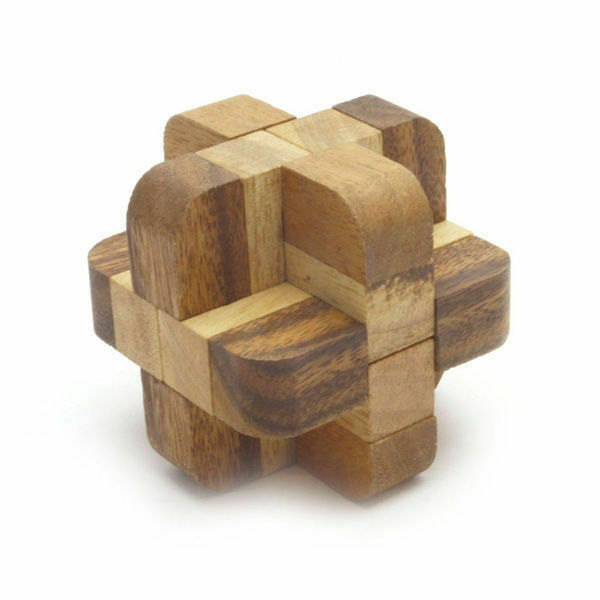 Brain Teaser Wooden Puzzles Diamond Puzzle Wooden 3D Puzzle Mango Trees