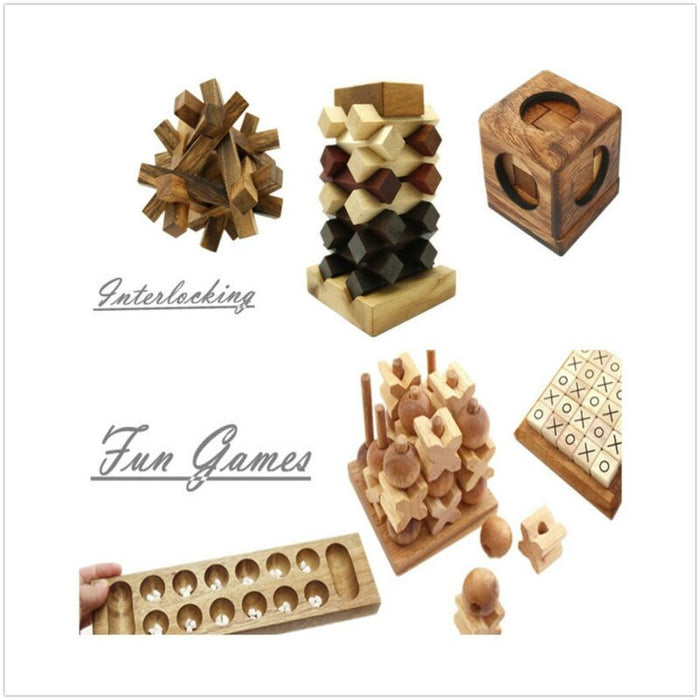 Head to Head Pin - Classic Wood 3D Logic Wooden Family Board Games Puzzle