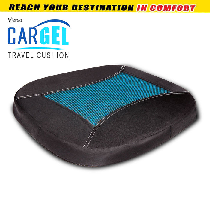 Car Cooling Gel Travel Cushion  With Non-Slip Breathable Mesh Washable Cover