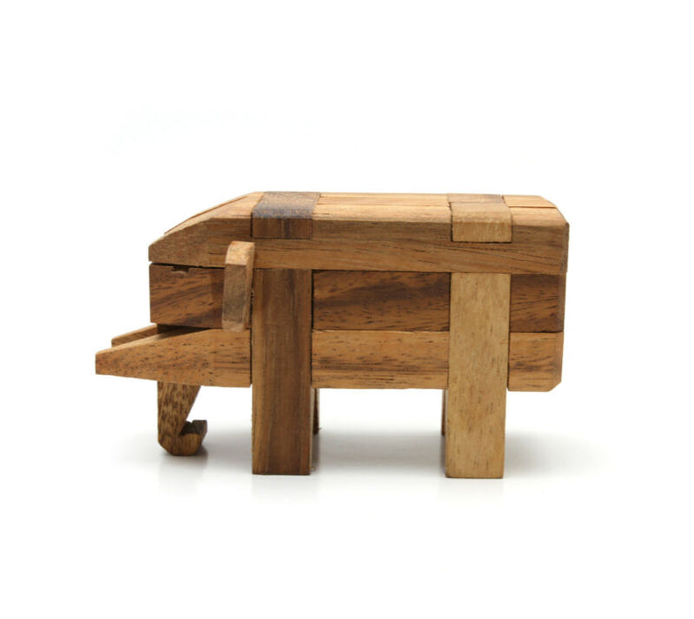Elephant - 3D Classic Wooden Brainteaser Puzzles GP630