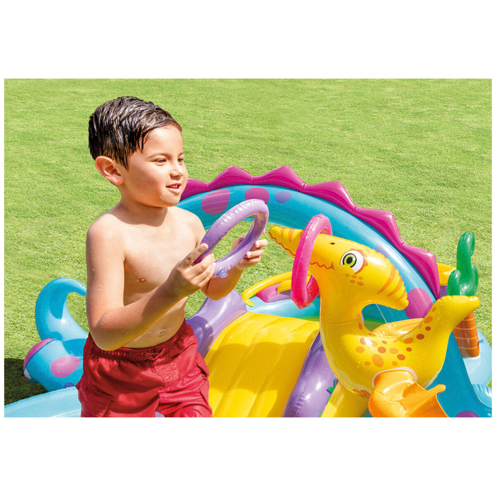 Intex Inflatable Water Spray Dinosaur Kids Backyard Dinoland Play Centre Pool AU STOCK