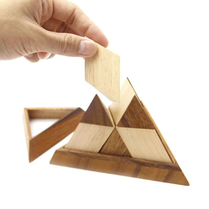 Triangle Pyramid - 3D Classic Wooden Brainteaser Puzzles GP305