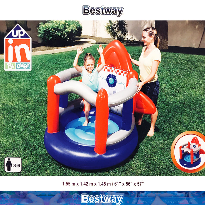 Bounce Jumping House Jumper Rocket Inflatable UP IN & OVER Bestway Trampoline