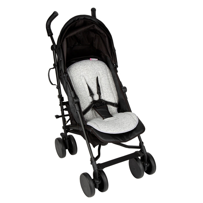 Universal Stroller Liner Baby Stroller Pad Pushchair Car Seat Kids Liner Pad Mat- Grey Marl