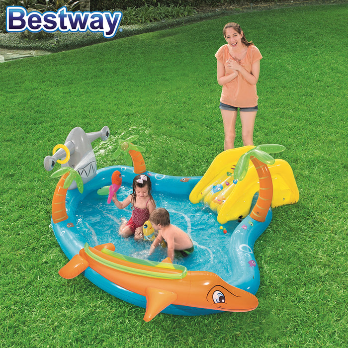 Bestway Inflatable Kids Fantastic Sea Life Play Pool Splash Pools Play Center