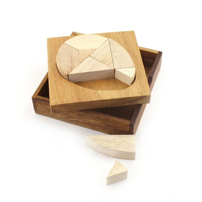 Brain Teaser Wooden Puzzles Egg Tangram 3D Logic Mango Trees Wooden Toy Creative