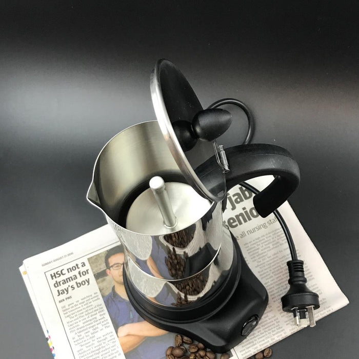 4Cups Electric Espresso Moka Coffee Maker Italian Classic Stainless Steel