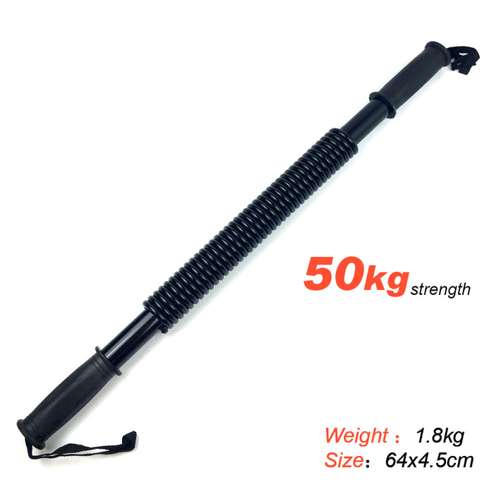 50Kg Power Twister Flexible Stretch Spring Bendy Bar Arm Gym