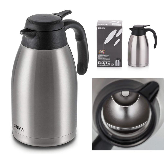 Tiger Double Wall 1.6L Stainless Steel Vacuum Insulation Handy Jug