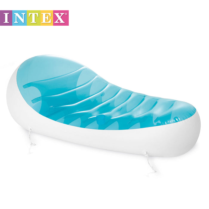 INTEX Petal Floating Lounge Chair Pool Float Lounger 1.93x1.24m With Cupholder