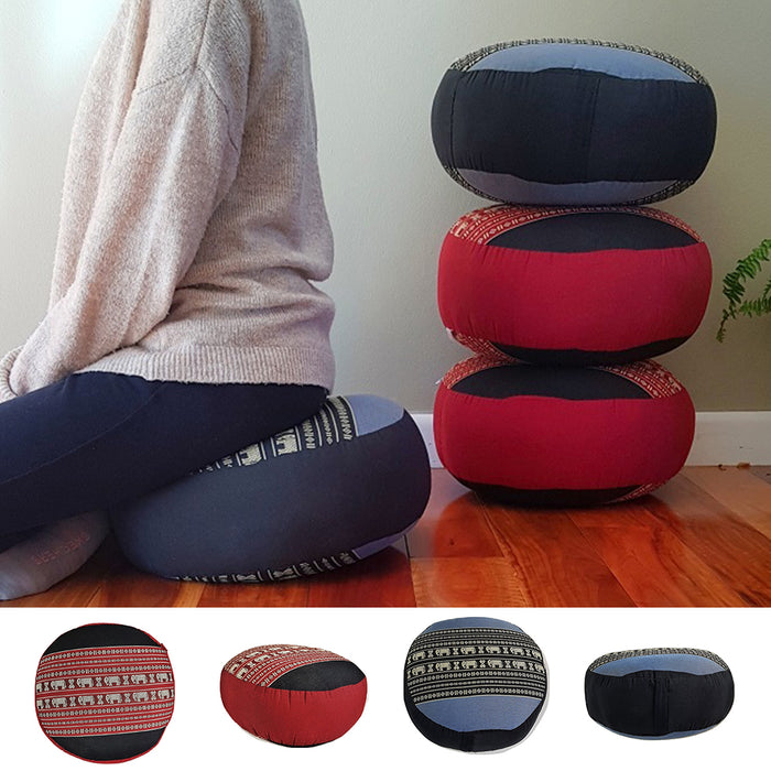 Kapok Filled Zafu Ottoman Pouf Pouffe Round Meditation Cushion Floor Seat Thai AU STOCK