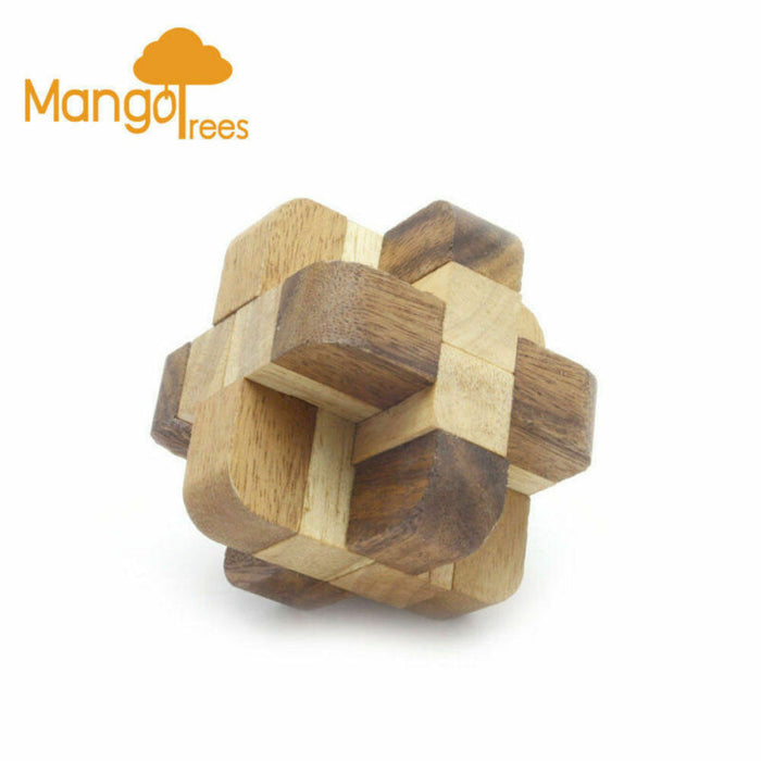 Brain Teaser Wooden Puzzles Diamond Puzzle Wooden 3D Puzzle Mango Trees