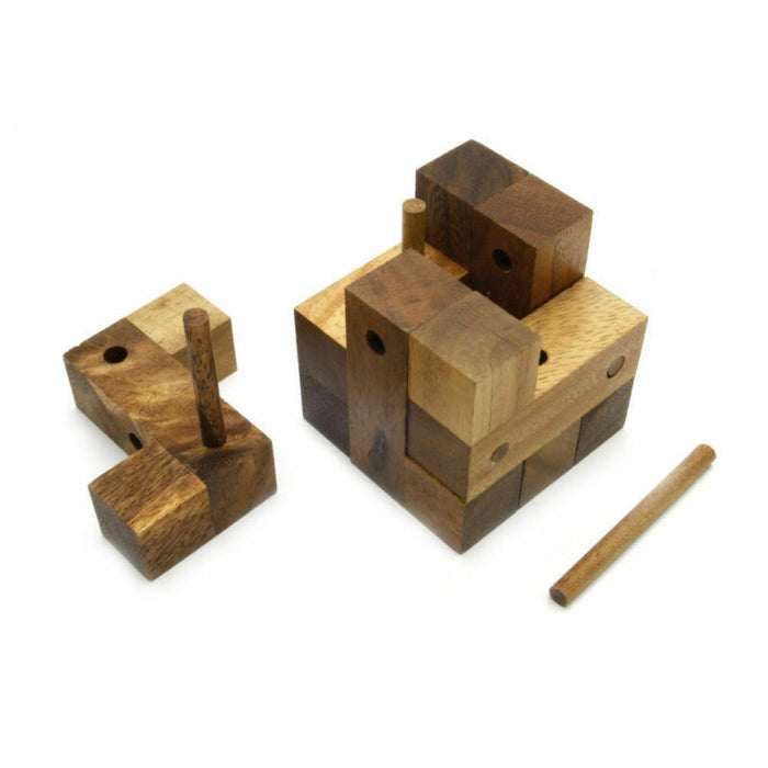 Brain Teaser Puzzles The Original Locking Puzzle Wooden Puzzles 3D Locking Puzzl