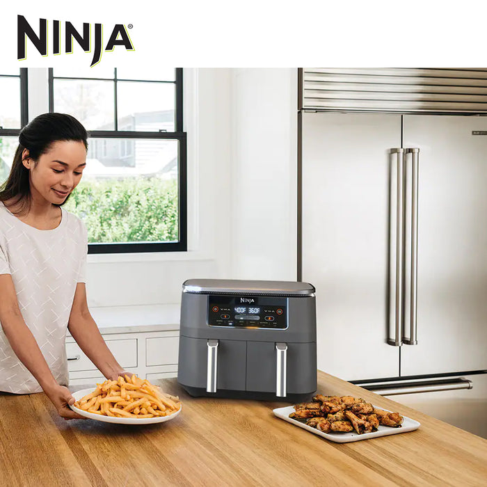 Ninja Foodi AF300 Air Fryer 7.6 Litre 2 Draws Dual Zone Technology