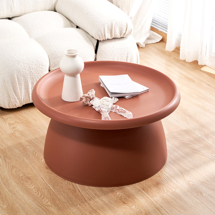 Coffee Table Mushroom PP Nordic Round Large Side Table 70CM Red
