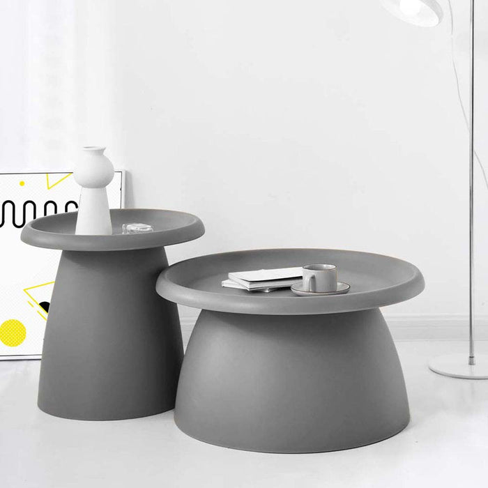 Coffee Table Nordic Round  Mushroom Small Side Table 50CM Grey