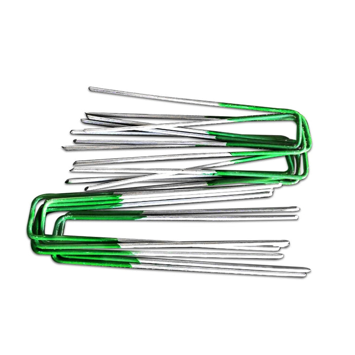 Prime Turf Artificial Grass 100pcs Synthetic Pins Fake Lawn Turf Weed Mat Pegs Joining Tape