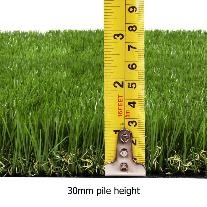 Primeturf 30mm 2mx5m Artificial Grass Synthetic Fake Lawn Turf Plastic Plant 4-coloured