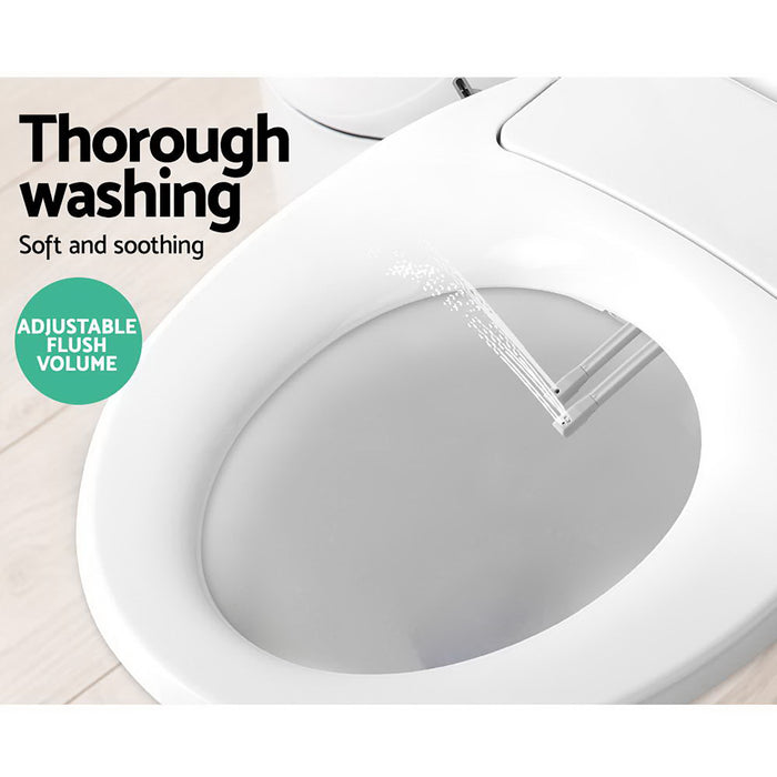 Non Electric Bidet Toilet Seat Fresh Water Spray Mechanical Bathroom Toilet Seat Attachment - White
