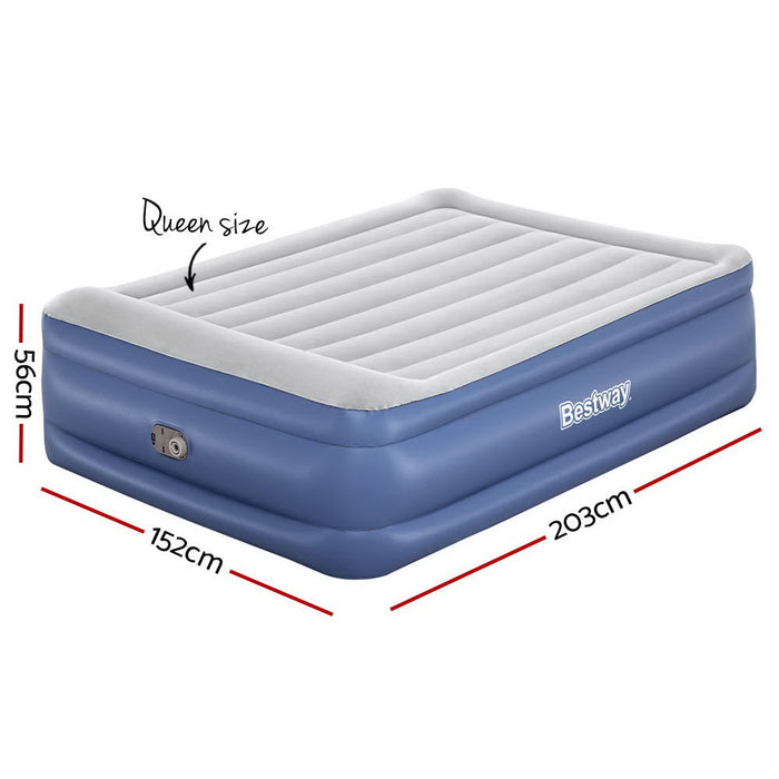 Bestway Air Bed Inflatable Mattress Sleeping Mat Battery Built-in Pump Queen